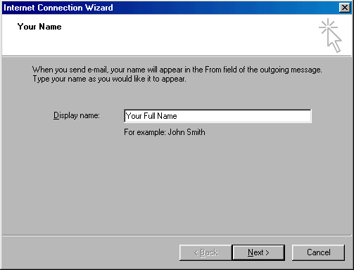 Microsoft Outlook 2000 - Your Name