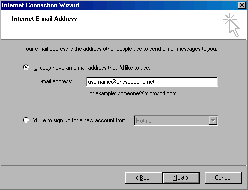 Microsoft Outlook 2000 - E-mail Address