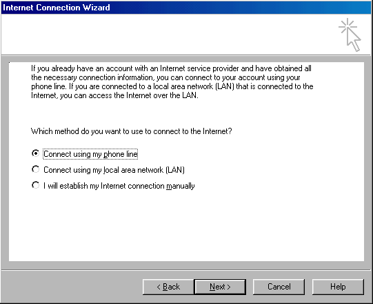 Microsoft Outlook 2000 - Connection Method