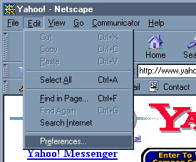Netscape Communicator Mail - Menu Bar