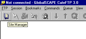 CuteFTP 3.0 Button Bar